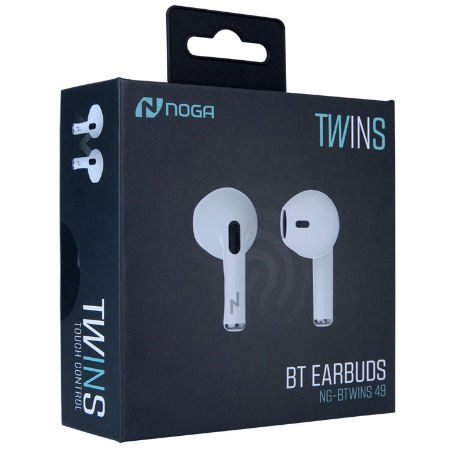 AURICULAR BT TWINS NEGRO NOGA NG-BTWINS49